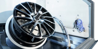 System zu Lackvorbereitung von Felgen