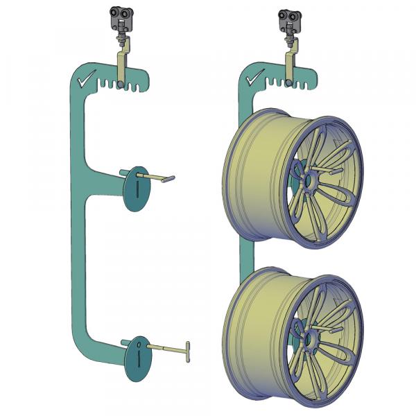 Doppel-Felgenhalter CVS-D2